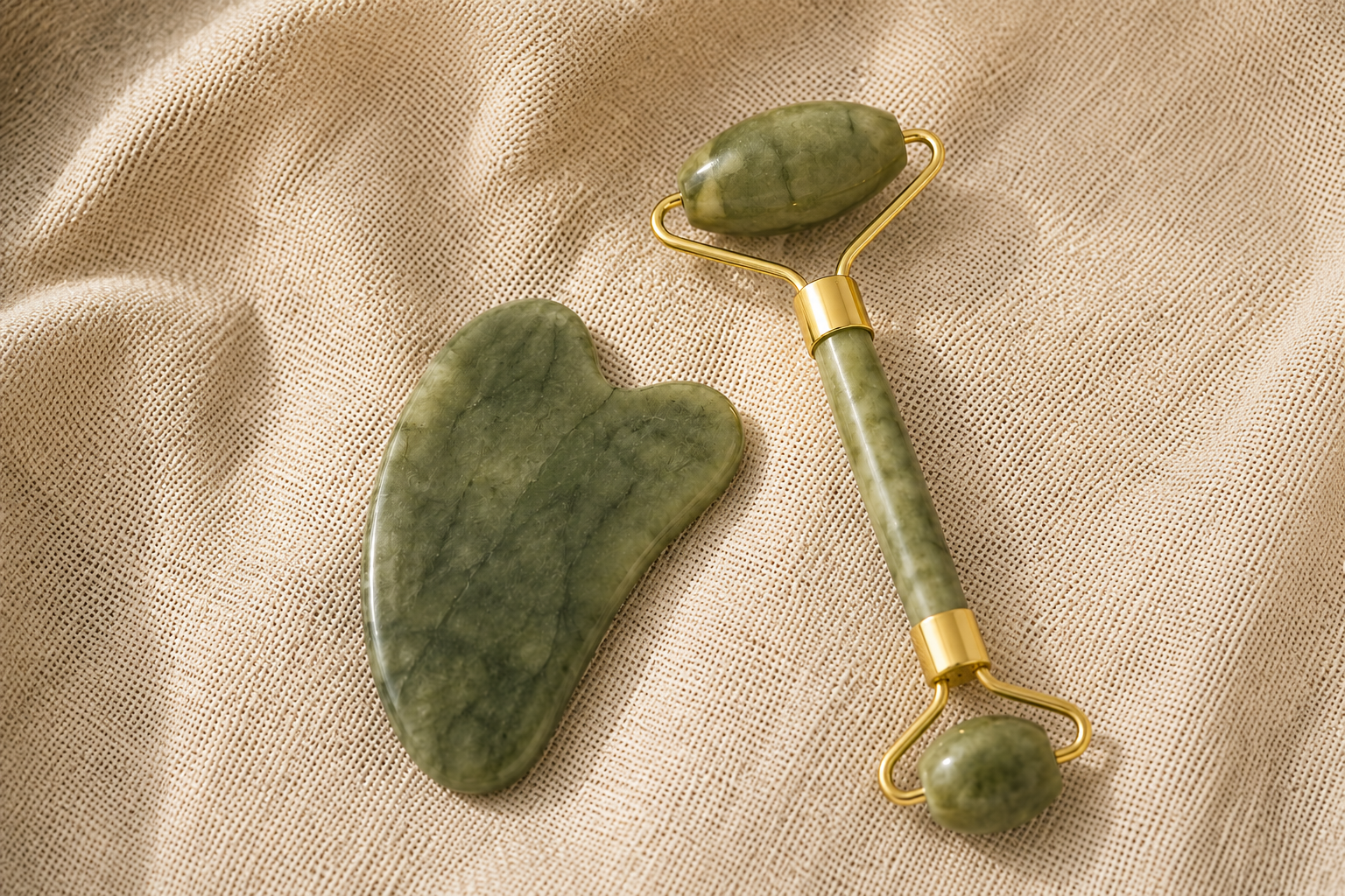 Natural Gua Sha Set - 2 Pieces - Naturall Skincare