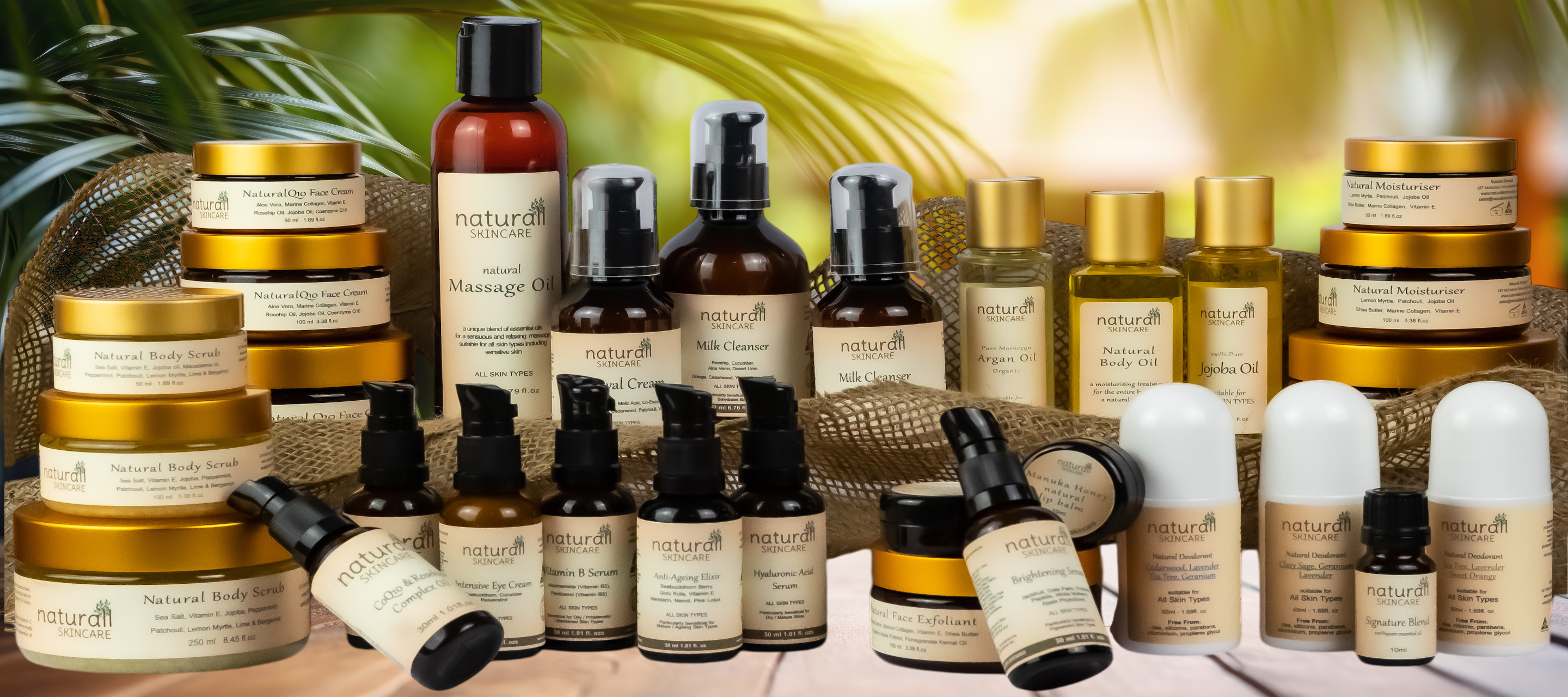 Naturall Skincare Australia whole range